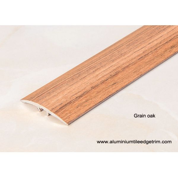 Wood Effect Laminate Floor Metal Edging , Carpet To Wooden Floor Trim
