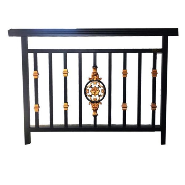 Fence Stair Railing Banister Handrail Hardware  Black Steel Post Modern Outdoor