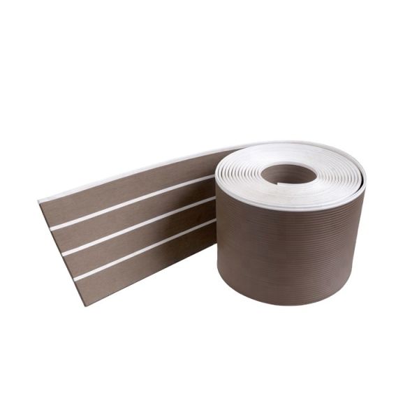 Outdoor Synthetic Teak Wood Floor for Boat Resistant to Sea Water Corrosion and Wear