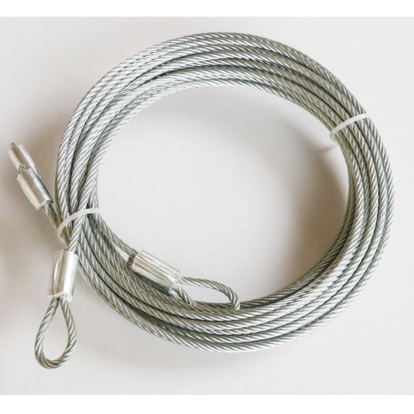 7x19 1/8'' Galvanized Garage Door Safety Cable For Torsion Spring