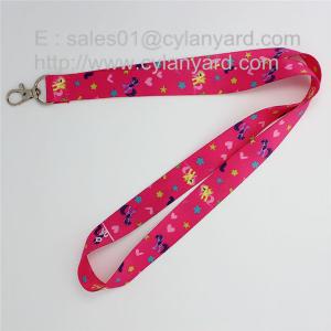 China Full color digital print lanyard with standard swivel clip for cheap on sale