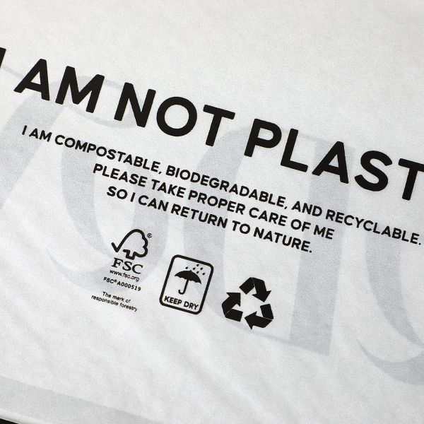 Self Adhesive Seal Cellophane Packaging Bag Sustainable Packaging No Plastic Biodegradable Material