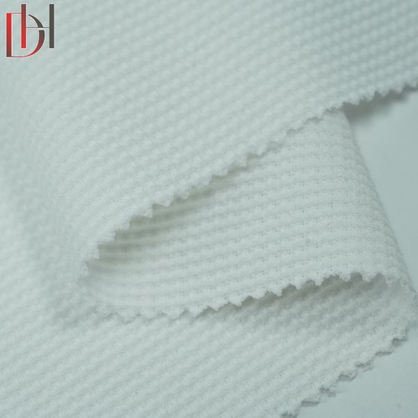 65% Polyester 35% Cotton Fabric Eco Friendly Breathable Stain Repellent Waffle Fabric