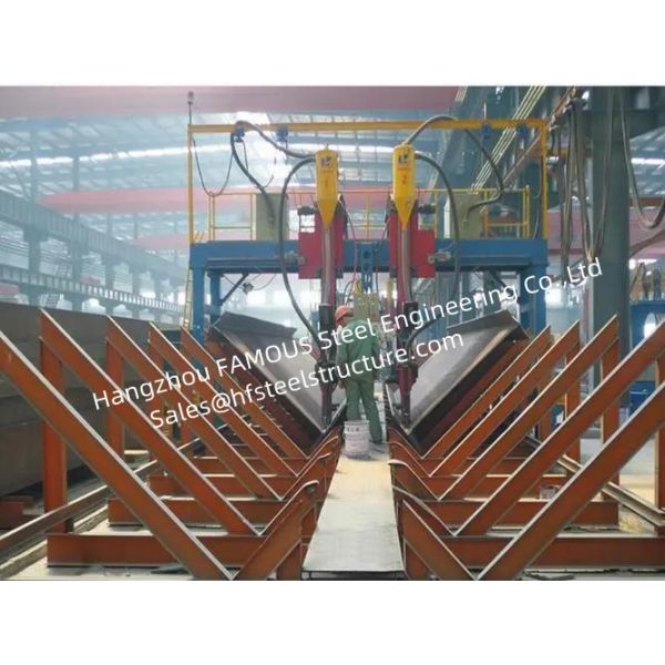 Heavy H Project Structural Steel Construction With Submerged Arc Welding Process
