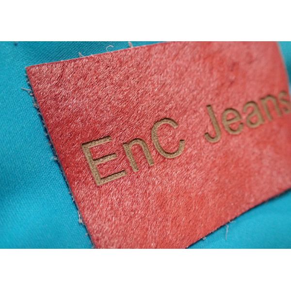 Personalized Metal Logo Genuine Embossed Leather Labels And Tags For Clothes