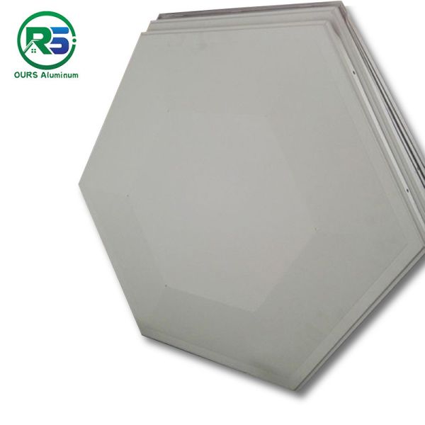 Soundproof Perforated Multiple Shape Lay In Metal Ceiling Tiles Floating Ceiling Panels