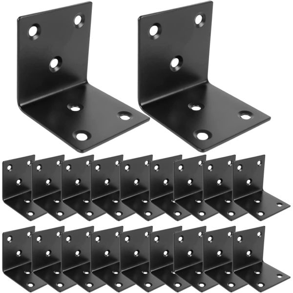 DIY L Shelf Brackets Fireplace Mantel Brackets Heavy Duty Black Large Corner Bracket