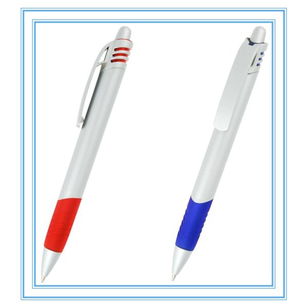 logo engraved promotional pen, logo added plastic ballpen