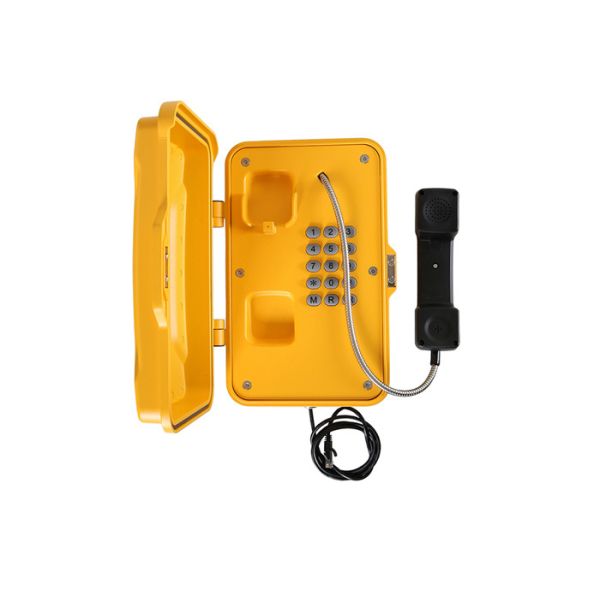 SIP IP67 Industrial Waterproof Emergency Phone Pillar Mounting Simple Installation For Tunnel