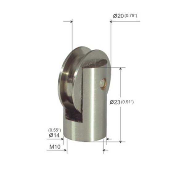 M10 Female Thread Suspended Ceiling Wire Attachment With Roller Shaft YW86274