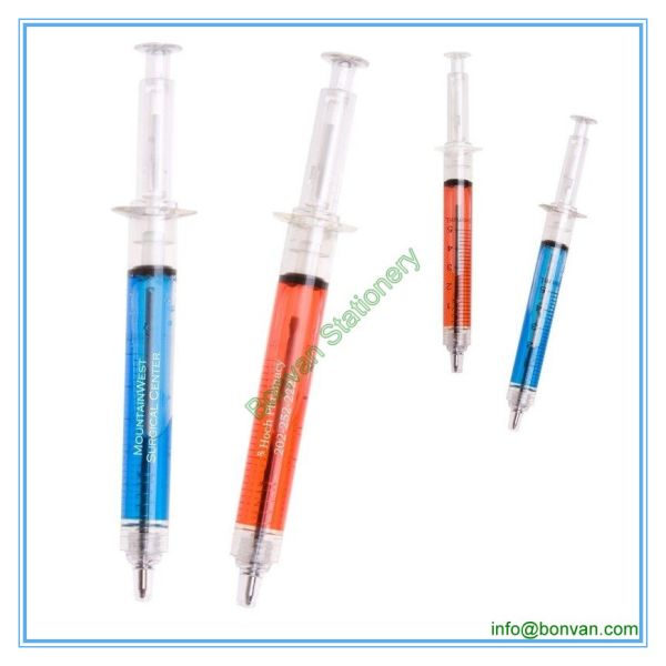 novelty syringe pen,promotional syringe pen,syringe shape pen