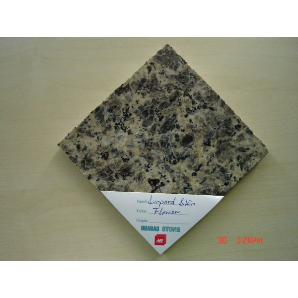 Leopard Skin Flower Granite Tiles For Kitchen Flooring Wall Cladding Steps