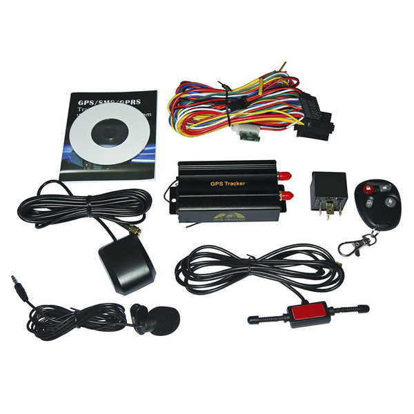GPS103B+ Remote Control Car GPS Vehicle Tracker W/ 2 SIM Slot & Central Locking Detection