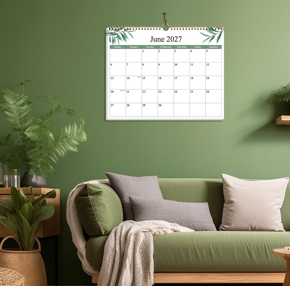 Monthly Hanging Wall Calendars With Twin Wire Binding For Home And Office