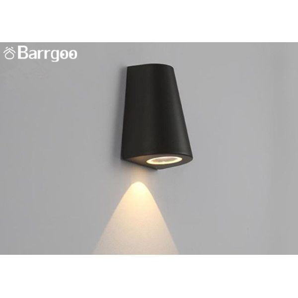 5W Round Twin Up Down LED Outdoor Wall Mounted Wall Lights For Porch Pathway