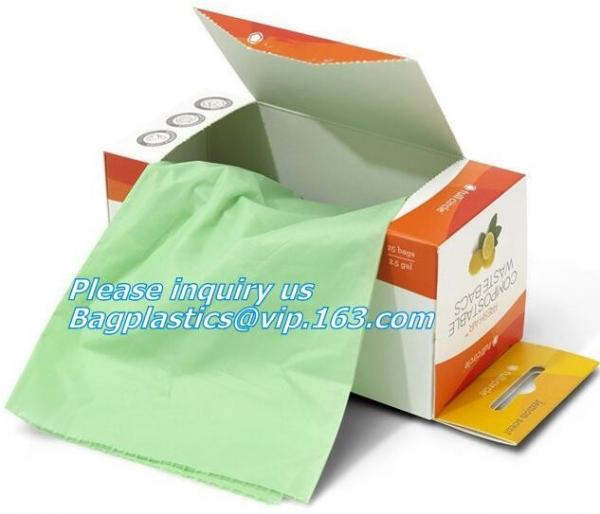 compostable Scented biodegradable nappy bag, fragrant bin bags, disposable nappy bags with different colors