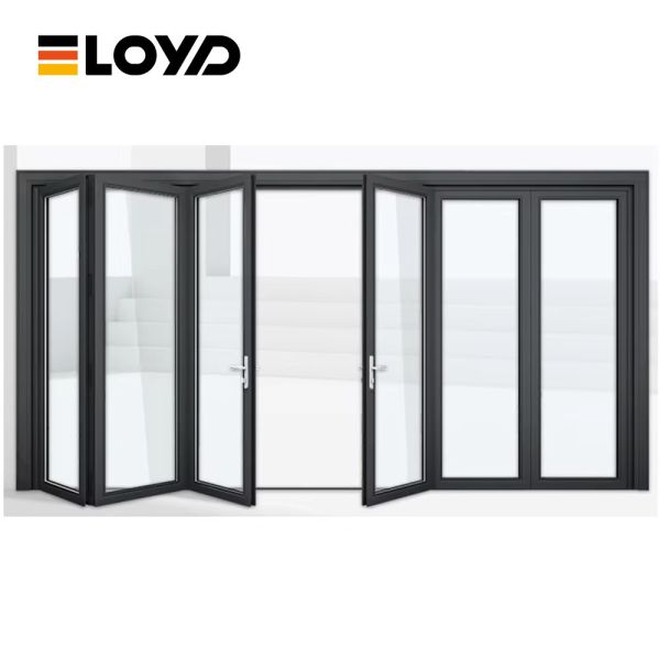 Sliding Glass Accordion Bifold Exterior Patio Doors Hurricane Proof Insulated