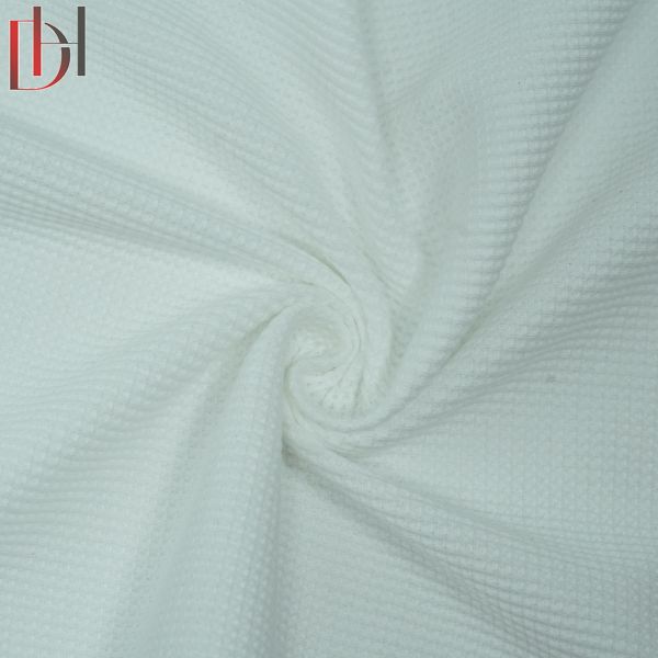 65% Polyester 35% Cotton Fabric Eco Friendly Breathable Stain Repellent Waffle Fabric