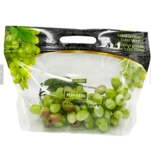 China Grape Plastic Stand Up Zipper Pouch Laminated Customized Reusable on sale
