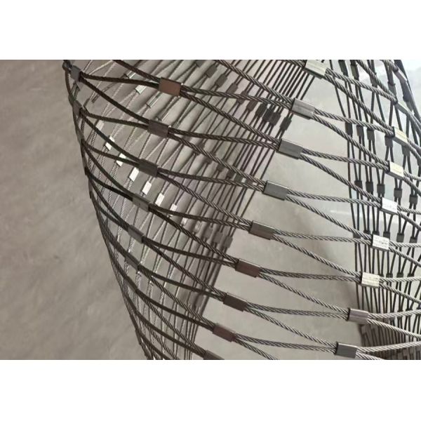 Stainless Steel 316L Aviary Rope Netting with 1.5 mm Wire Diameter and 30mm*30mm