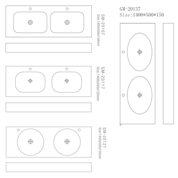 Solid Surface 	Wall Hung Basin Smooth Non Porous Seamless Joint