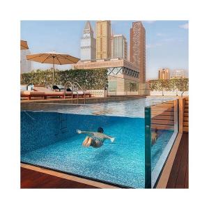 Cheap Hotel Pool Window Installation Aupool Non-Yellowing Pool Window for Container Pools for sale
