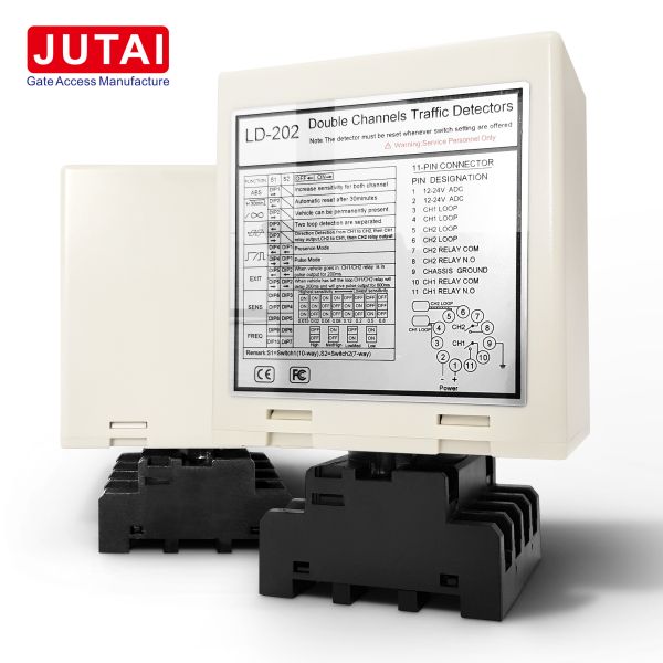 Dual Channel LD-202 Loop Sensor Detector 12-24VADC Direction Recognition For One Way Road