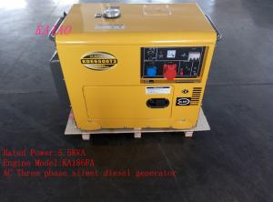 Cheap 5KVA Small Diesel Standby Generators Residential , Low Noise Diesel Generator for sale