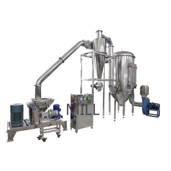 Stevia Powder Pulverizer Grinding Machine , Pulverizer Machine For Spices Big Capacity
