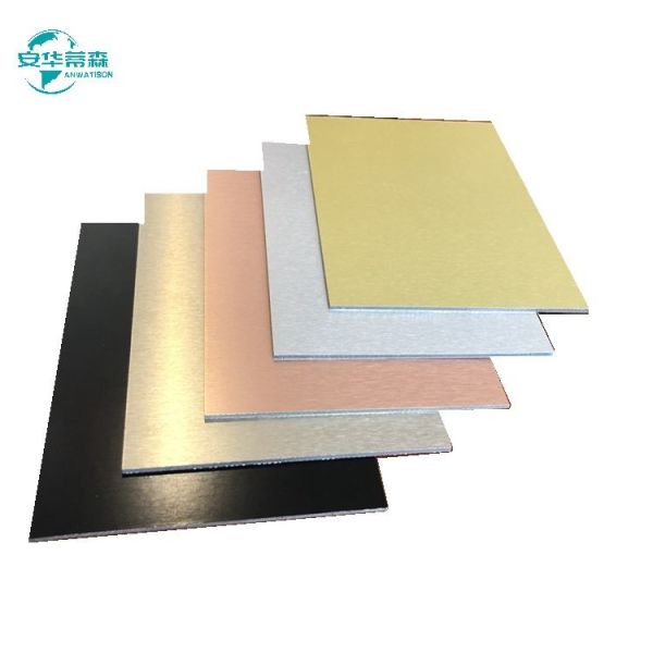 High Gloss  Brushed Aluminium Composite Panel 2440mm Acp Mirror Sheet  3mm 4mm
