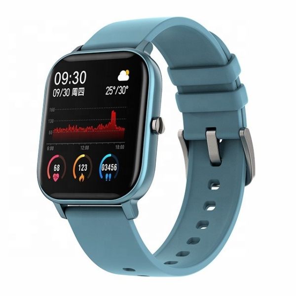 TFT 240*240 Square Shape Smartwatch Fitness Tracker Blood Pressure