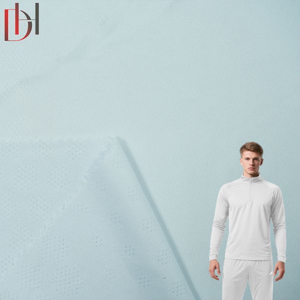 High End Jacquard Knitted Fabric Soft Shirt Sport Jacquard Textile Fabrics