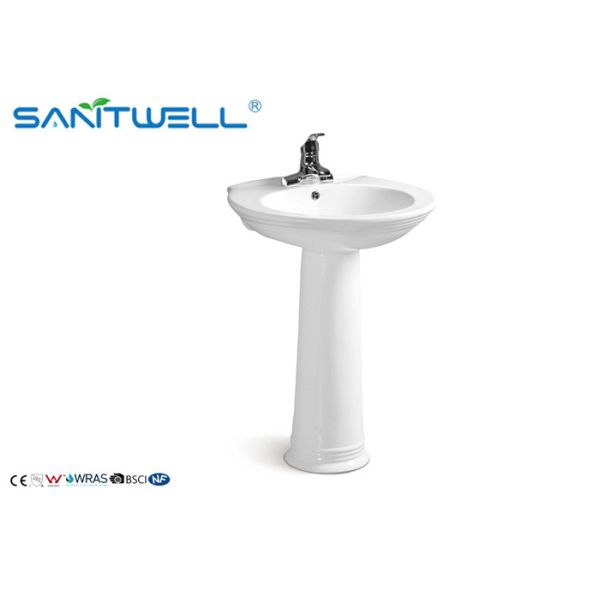 WC Bathroom Pedestal Basins pedestal wash hand basin two piece for home decoration