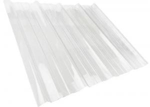 China Anti - Fog Polycarbonate Roof Sheet PC Corrugated Tile  For Carport Greenhouse on sale
