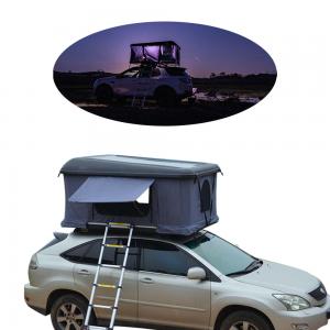 China Dark Gray Triangle Clamshell Roof Top Tent 4x4 Rooftop Tent Hard Shell on sale