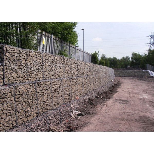 Double Twist Retaining Wall Gabion Baskets Woven Gabion Noise Barrier
