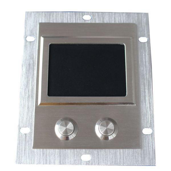 IP65 high sensitive industrial 304 steel touchpad with 2 short stroke key buttons