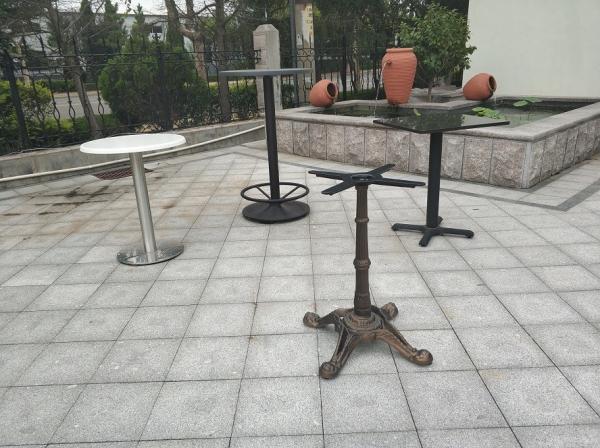 Different Size Stainless Steel Table Legs / Tulip Table Base For Granite Tops