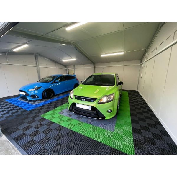 Thickness 18mm Polypropylene Garage Flooring Basement Plastic Garage Tiles