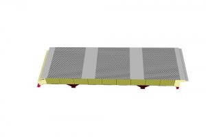 China 100kg/M3 Rockwool Sandwich Panel Wall Sound Proofing 100mm on sale