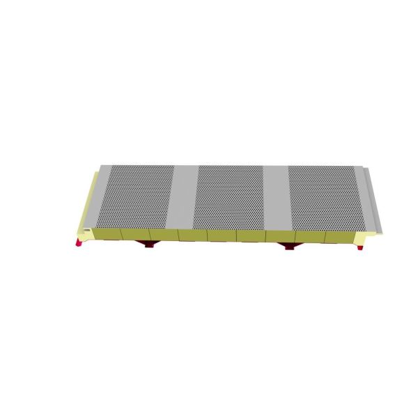100kg/M3 Rockwool Sandwich Panel Wall Sound Proofing 100mm