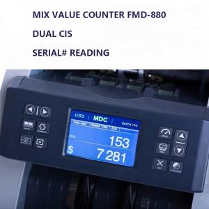 Cheap FMD-880 Bill Counter Value Currency Value Counter USD EUR CAD Muilti currencies mixed denomination bill counter for sale