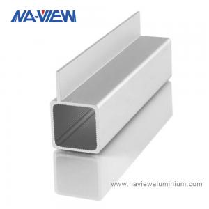 China Extruded Aluminum Box Square Aluminium Profile Section Tube on sale