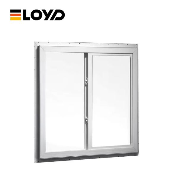 White Commercial Aluminum Windows Sliding Upvc Window OEM