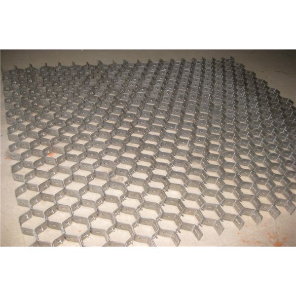 Wear Resistant Hex Mesh Refractory Hexagonal Cellular Grating