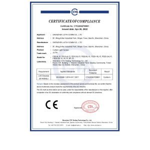 Shenzhen Jutai Comm Co., Ltd. Certifications