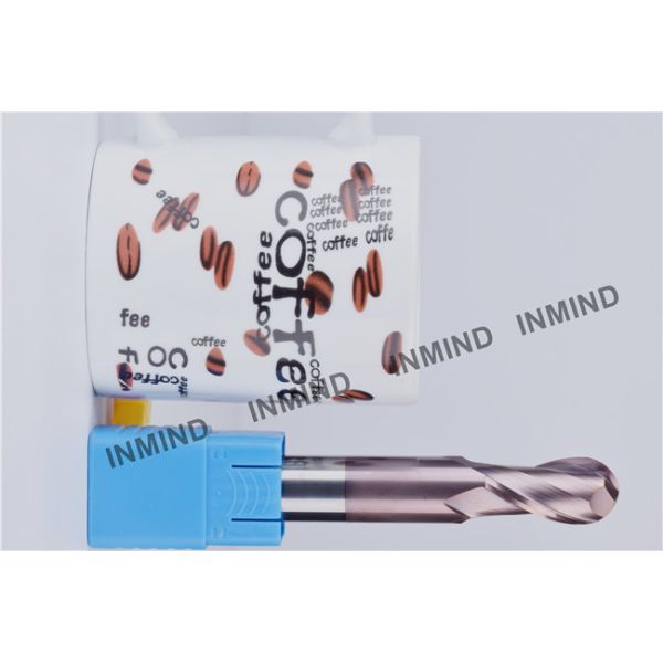 AlTiN Coating Long Ball End Cutter , HRC50 Ball Nose High Speed Steel End Mill