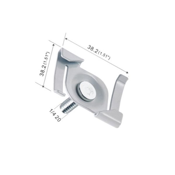 Z Twist On Metal Ceiling Clip Iron Material White / Nickel / Chrome Finished YW86419