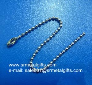 Cheap wholesale nickel plated jewelry ball chain lanyards cut to custom length for sale