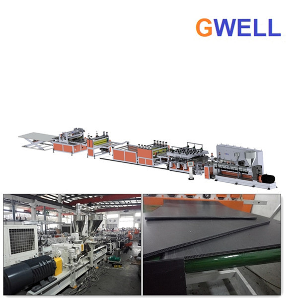 PE Hollow Profile Sheet Machine PP Hollow Build Board Production Line
